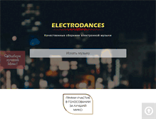 Tablet Screenshot of electrodances.com